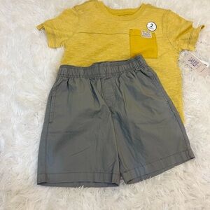 Yellow and Gray Kids Matching Set